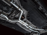 AWE Touring Edition Exhaust for Ford Explorer ST - Chrome Silver Tips - Mounted